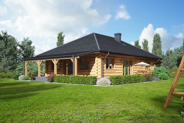  Projekt domu Osakowo 9 dw (KRP2275) - projekt domu parterowego - Zdjęcie 2