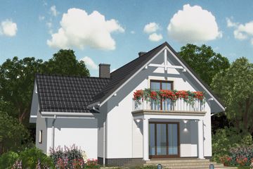  Projekt domu APS 143 wersja 2 (LUA1442) - projekt domu parterowego z poddaszem - Zdjęcie 2