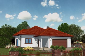  Projekt domu APS 145 wersja 2 (LUA1443) - projekt domu parterowego - Zdjęcie 1