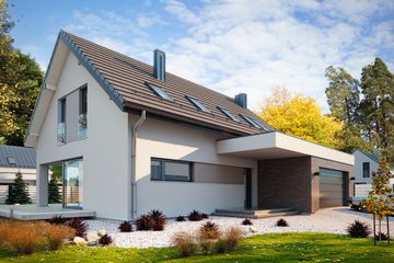  Projekt domu Nela 2 (BSE1151) - projekt domu parterowego z poddaszem - Zdjęcie 1