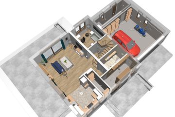  Projekt domu Jaskółka 6 z garażem 2-st. (WRL1058) - projekt domu parterowego z poddaszem - Zdjęcie 3