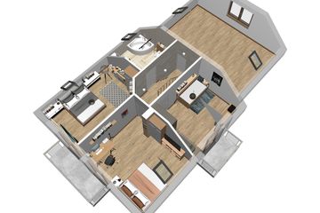  Projekt domu Jaskółka 6 z garażem 2-st. (WRL1058) - projekt domu parterowego z poddaszem - Zdjęcie 4