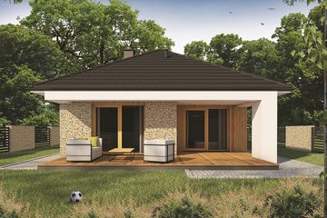  Projekt domu Sardynia (SKA1075) - projekt domu parterowego - Zdjęcie 3