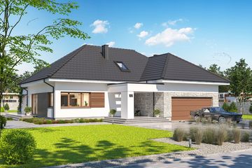  Projekt domu Padme 4 (WOE1134) - projekt domu parterowego - Zdjęcie 1