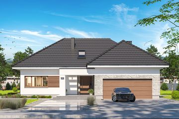  Projekt domu Padme 4 (WOE1134) - projekt domu parterowego - Zdjęcie 2