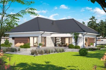  Projekt domu Padme 4 (WOE1134) - projekt domu parterowego - Zdjęcie 3