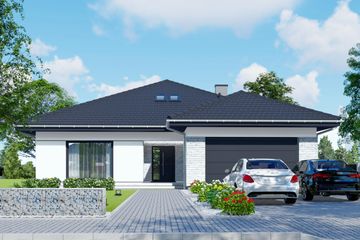  Projekt domu APS 314 (LUA1446) - projekt domu parterowego - Zdjęcie 1