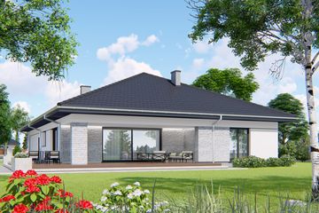  Projekt domu APS 314 (LUA1446) - projekt domu parterowego - Zdjęcie 2