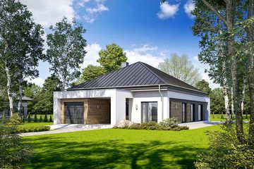  Projekt domu Spokojny D51 (WWB1051) - projekt domu parterowego - Zdjęcie 1