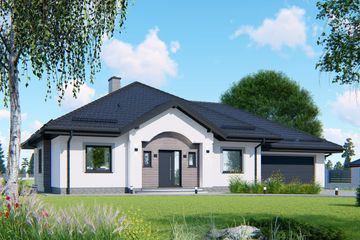  Projekt domu APS 217 + 2G (LUA1445) - projekt domu parterowego - Zdjęcie 1