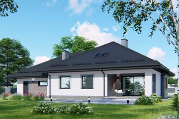  Projekt domu APS 217 + 2G (LUA1445) - projekt domu parterowego - Zdjęcie 2