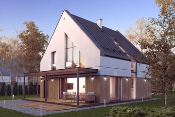  Projekt domu Bogatka (BSA2206) - projekt domu parterowego z poddaszem - Zdjęcie 4