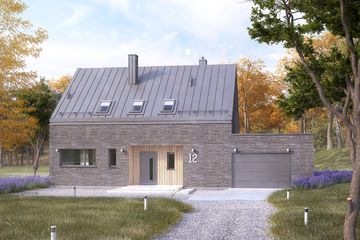  Projekt domu Denar (BSA2207) - projekt domu parterowego z poddaszem - Zdjęcie 2