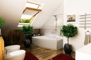  Projekt domu Głuszec z wiatą bliźniak [A1-BL] (WRF1921) - projekt domu parterowego z poddaszem - Zdjęcie 8