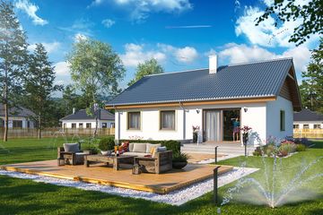  Projekt domu Tobiasz paliwo stałe (WOE1085) - projekt domu parterowego - Zdjęcie 3