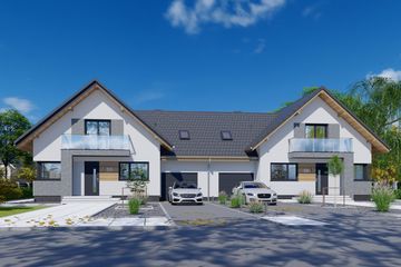  Projekt domu APS 209 NEW dwulokalowy (LUA1448) - projekt domu parterowego z poddaszem - Zdjęcie 1