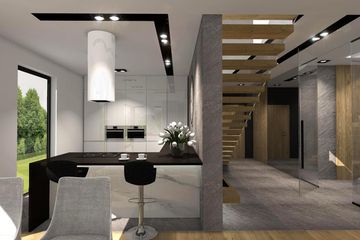  Projekt domu New House 9 (KRZ1008) - projekt domu parterowego z poddaszem - Zdjęcie 7