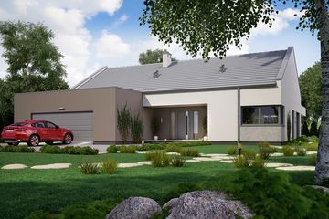  Projekt domu KA75 (PKT1087) - projekt domu parterowego - Zdjęcie 1