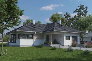  Projekt domu Klaudia Rex (1647) (KRD2793) - projekt domu parterowego - Zdjęcie 1