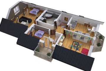  Projekt domu BS-12 dwulokalowy (JGC1007) - projekt domu parterowego z poddaszem - Zdjęcie 5