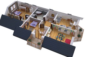  Projekt domu BS-12 wariant 1 dwulokalowy (JGC1200) - projekt domu parterowego z poddaszem - Zdjęcie 5