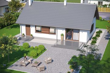  Projekt domu Tracja 4 (WOE1136) - projekt domu parterowego - Zdjęcie 4