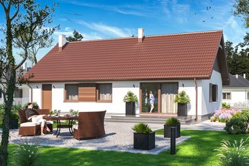  Projekt domu Tracja 5 (WOE1137) - projekt domu parterowego - Zdjęcie 3