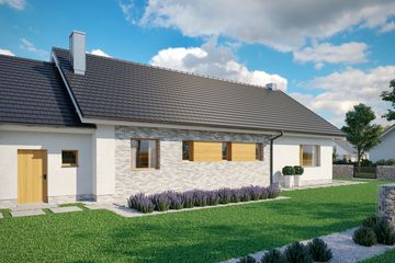  Projekt domu Domena 103 1-A (WRW1324) - projekt domu parterowego - Zdjęcie 3