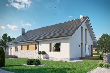  Projekt domu Domena 103 1-A (WRW1324) - projekt domu parterowego - Zdjęcie 4