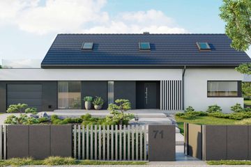  Projekt domu HomeKoncept 71 (KRX1092) - projekt domu parterowego z poddaszem - Zdjęcie 1