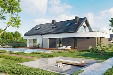  Projekt domu HomeKoncept 71 (KRX1092) - projekt domu parterowego z poddaszem - Zdjęcie 3