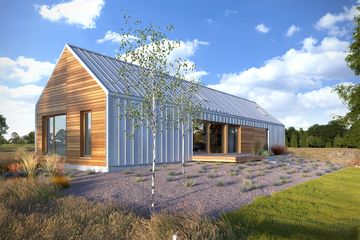  Projekt domu Naturalny 1 (WAW1117) - projekt domu parterowego z poddaszem - Zdjęcie 1