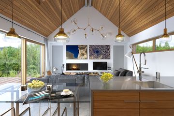  Projekt domu Naturalny 1 (WAW1117) - projekt domu parterowego z poddaszem - Zdjęcie 7