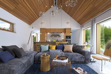  Projekt domu Naturalny 1 (WAW1117) - projekt domu parterowego z poddaszem - Zdjęcie 8