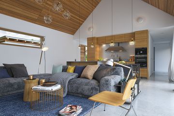  Projekt domu Naturalny 1 (WAW1117) - projekt domu parterowego z poddaszem - Zdjęcie 9