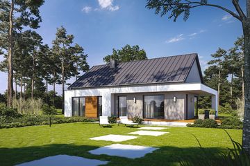  Projekt domu Zgrabny D53 (WWB1055) - projekt domu parterowego - Zdjęcie 2