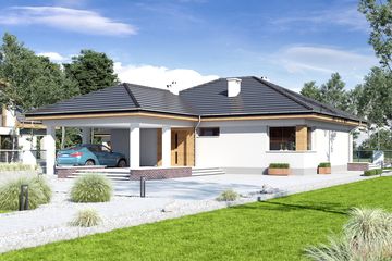  Projekt domu Tomaszek III Novum [A1] (WRF1998) - projekt domu parterowego - Zdjęcie 1