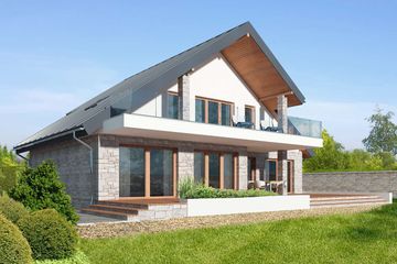  Projekt domu Lagos VI DCP117e (WOB1703) - projekt domu parterowego z poddaszem - Zdjęcie 5