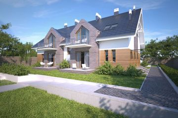  Projekt pensjonatu Budynek agroturystyczny Dąb 3 LMPS02b (WOB1706) - projekt pensjonatu parterowego z poddaszem - Zdjęcie 5