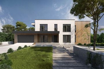  Projekt domu Santander DCP371 (WOB1710) - projekt domu z pełnym piętrem - Zdjęcie 2