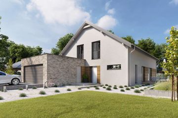  Projekt domu Sligo Pasywny 9 LDP09 (WOB1719) - projekt domu parterowego z poddaszem - Zdjęcie 1