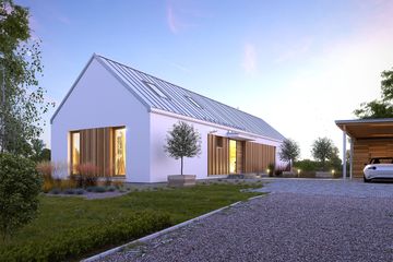  Projekt domu Naturalny 1A (WAW1118) - projekt domu parterowego z poddaszem - Zdjęcie 2