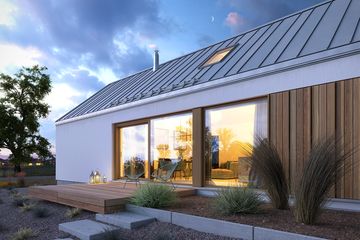  Projekt domu Naturalny 1A (WAW1118) - projekt domu parterowego z poddaszem - Zdjęcie 3