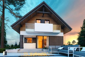  Projekt domu Szach N 2G+ (BSB1135) - projekt domu parterowego z poddaszem - Zdjęcie 3