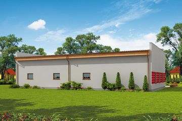  Projekt budynku gospodarczego G238 budynek gospodarczy (SLN2610) - projekt budynku parterowego - Zdjęcie 3