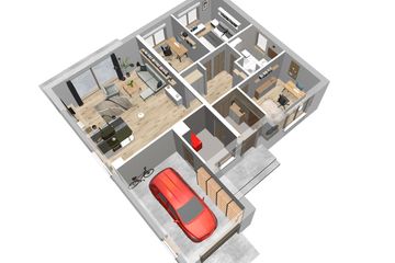  Projekt domu Hibiskus (WRN1382) - projekt domu parterowego - Zdjęcie 4