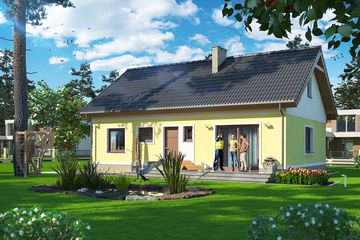  Projekt domu Tito (WOE1096) - projekt domu parterowego - Zdjęcie 3