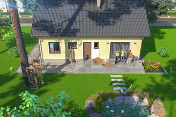  Projekt domu Tito (WOE1096) - projekt domu parterowego - Zdjęcie 4