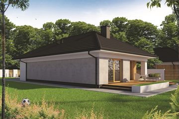  Projekt domu Kaledonia (SKA1080) - projekt domu parterowego - Zdjęcie 4