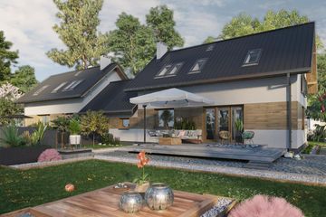  Projekt domu Dino Duo (1644) (KRD2795) - projekt domu parterowego z poddaszem - Zdjęcie 4